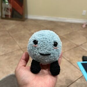 Blue and Black Plush Toy for Small Pets